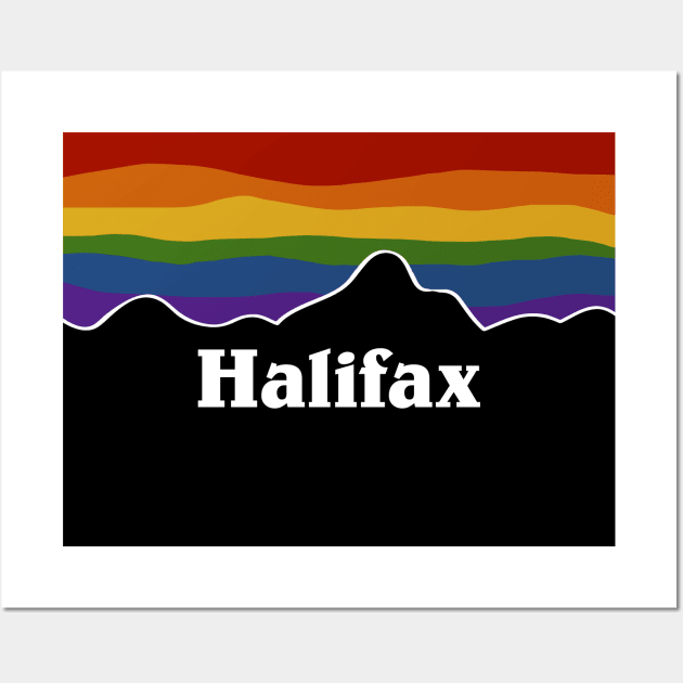 Halifax Rainbow Pride Sunset - Version 2 Wall Art by viking_elf